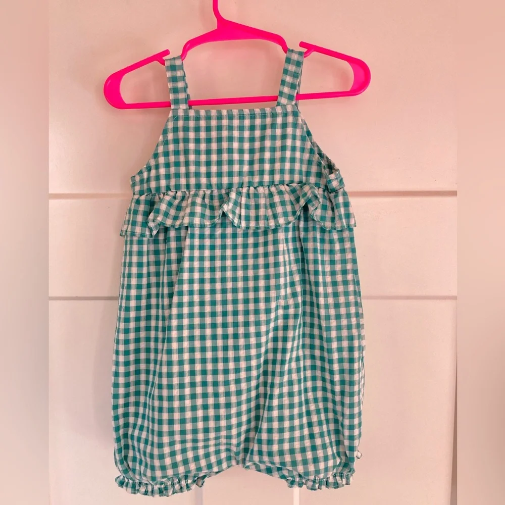 Carter's checkered Romper